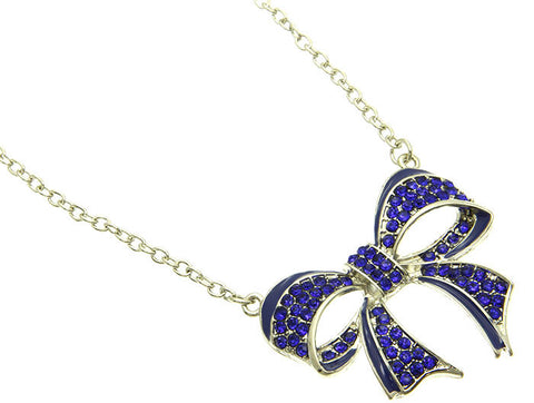 NECKLACE  MMN13617RDBLU - Scarvesnthangs
 - 2