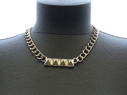 NECKLACE   MMN13739GDCLR - Scarvesnthangs
 - 3