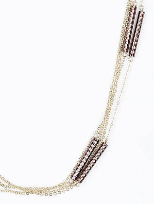 NECKLACE  MMN13750GDBRO - Scarvesnthangs
 - 3