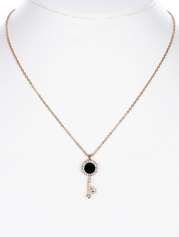 NECKLACE  MMN13766GDGRN - Scarvesnthangs
 - 2