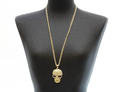 NECKLACE  MMN13835GDCLR - Scarvesnthangs
 - 3