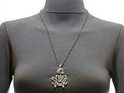 NECKLACE  MMN13882ASCLR - Scarvesnthangs
 - 3