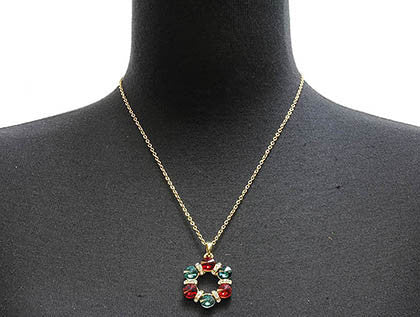 NECKLACE  MMN13904GDMLT - Scarvesnthangs
 - 3