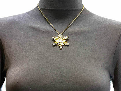 NECKLACE  MMN13913GDCLR - Scarvesnthangs
 - 3