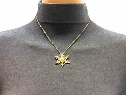 NECKLACE  MMN13936GDCLR - Scarvesnthangs
 - 3