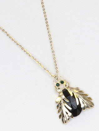 NECKLACE  MMN13973GDBLK - Scarvesnthangs
 - 3