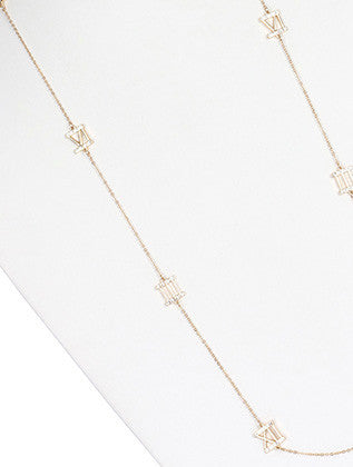 NECKLACE  MMN14201GDCLR - Scarvesnthangs
 - 3