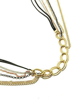 NECKLACE  MMN14373THBLK - Scarvesnthangs
 - 3