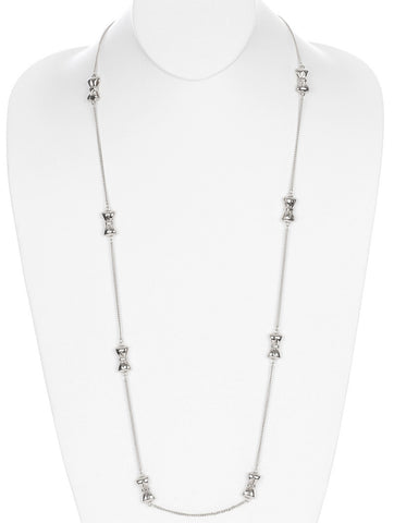 NECKLACE  MMN14405RDSIV - Scarvesnthangs
 - 2