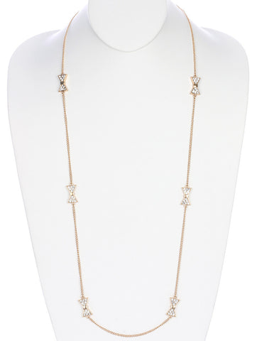 NECKLACE  MMN14406GDCLR - Scarvesnthangs
 - 2