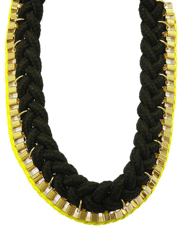 NECKLACE  MMN14706GDBLK - Scarvesnthangs
 - 2
