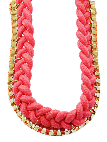 NECKLACE  MMN14706GDPNK - Scarvesnthangs
 - 2