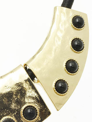 NECKLACE  MMN14707GDBLK - Scarvesnthangs
 - 3