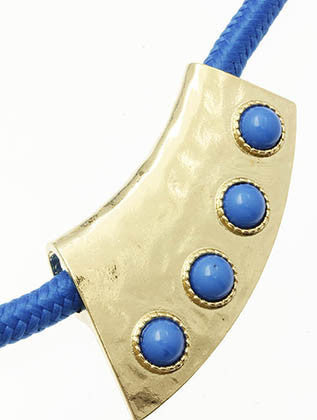 NECKLACE  MMN14707GDBLU - Scarvesnthangs
 - 3