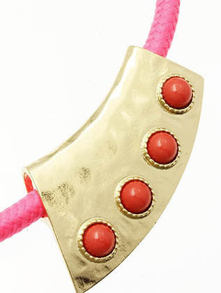 NECKLACE  MMN14707GDPNK - Scarvesnthangs
 - 3