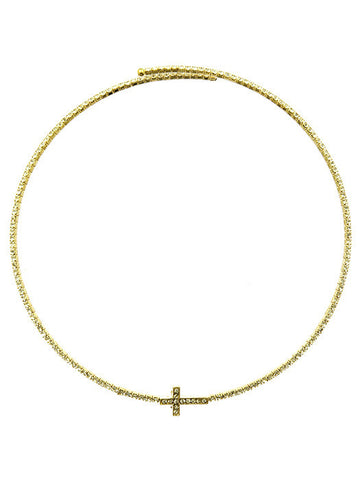 NECKLACE  MMN14732GDCLR - Scarvesnthangs
 - 2