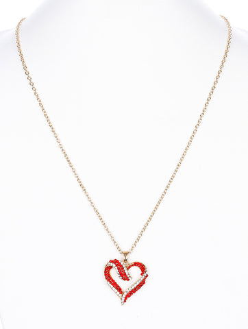 NECKLACE  MMN14759GDRED - Scarvesnthangs
 - 2