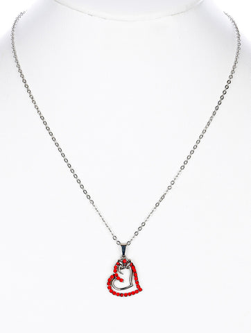 NECKLACE  MMN14760RDRED - Scarvesnthangs
 - 2