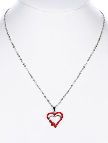 NECKLACE  MMN14761RDRED - Scarvesnthangs
 - 2