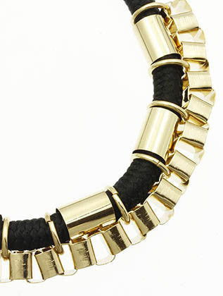 NECKLACE  MMN14772GDBLK - Scarvesnthangs
 - 3