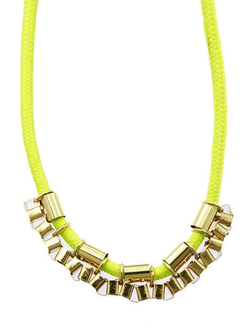 NECKLACE  MMN14772GDGRN - Scarvesnthangs
 - 2