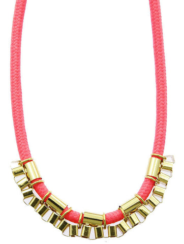 NECKLACE  MMN14772GDPNK - Scarvesnthangs
 - 2