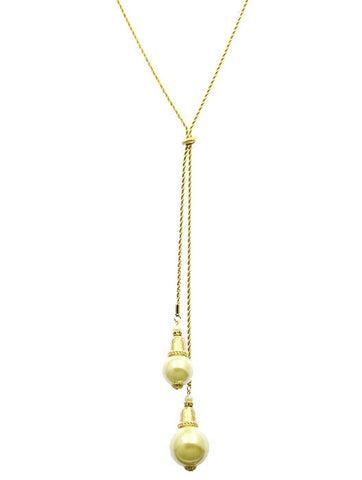 NECKLACE  MMN14816GDCRM - Scarvesnthangs
 - 2