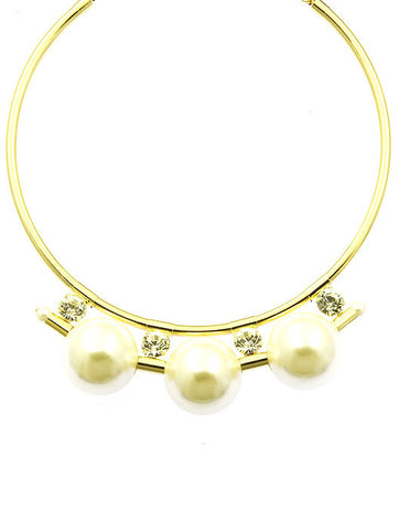 NECKLACE  MMN14892GDWHT - Scarvesnthangs
 - 2