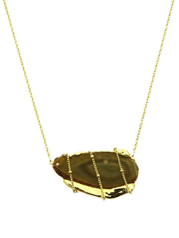 NECKLACE  MMN14924GDBRO - Scarvesnthangs
 - 2