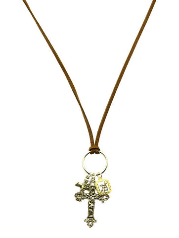 NECKLACE  MMN14974RDBRO - Scarvesnthangs
 - 2