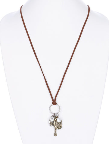 NECKLACE  MMN14986RDBRO - Scarvesnthangs
 - 2