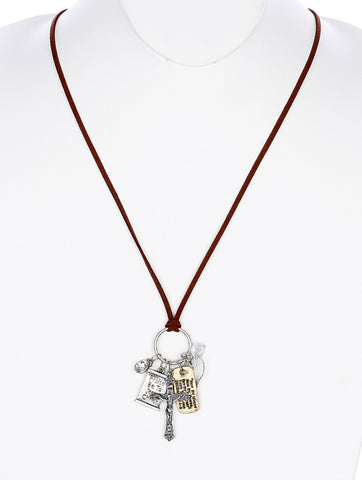 NECKLACE  MMN149871RDBRO - Scarvesnthangs
 - 2