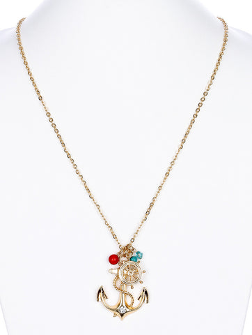 NECKLACE  MMN14995GDMLT - Scarvesnthangs
 - 2