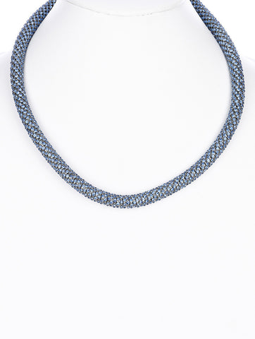 NECKLACE  MMN15010RDBLU - Scarvesnthangs
 - 2