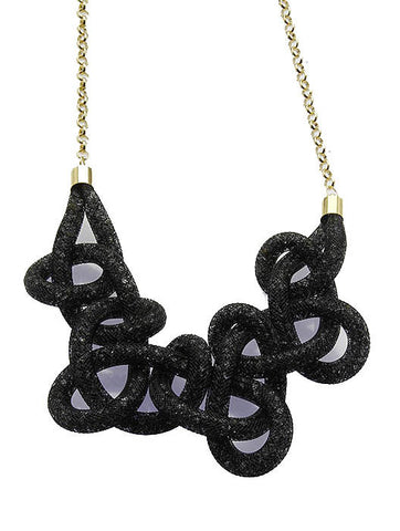 NECKLACE  MMN15048GDBLK - Scarvesnthangs
 - 2