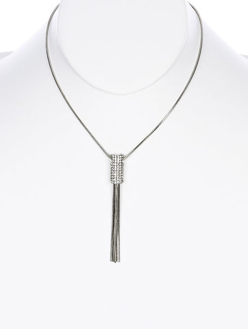 NECKLACE  MMN15106RDCLR - Scarvesnthangs
 - 2