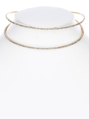 NECKLACE  MMN15124GDCLR - Scarvesnthangs
 - 2