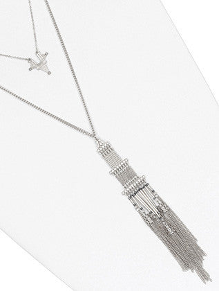 NECKLACE  MMN15170RDSIV - Scarvesnthangs
 - 3