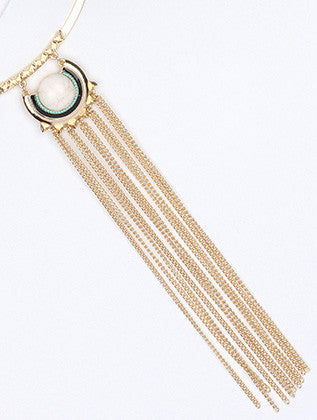 NECKLACE  MMN15175GDWHT - Scarvesnthangs
 - 3