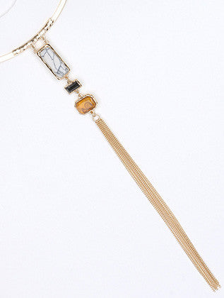 NECKLACE  MMN15176GDWHT - Scarvesnthangs
 - 3