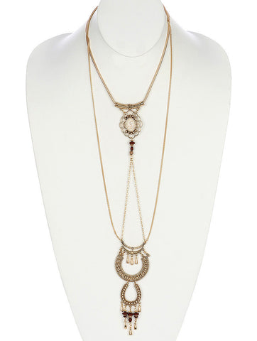 NECKLACE  MMN15297GDBEG - Scarvesnthangs
 - 2