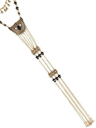 NECKLACE  MMN15298GDBLK - Scarvesnthangs
 - 3