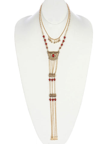 NECKLACE  MMN15298GDCOR - Scarvesnthangs
 - 2