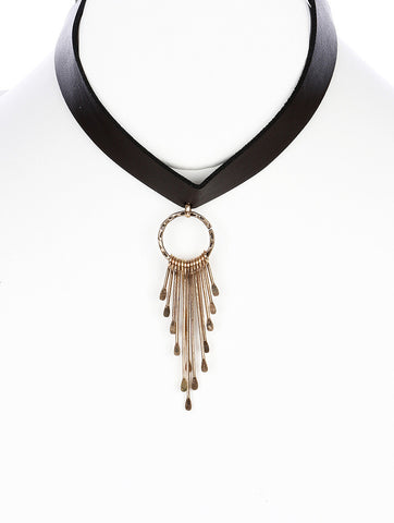 NECKLACE  MMN15320GDBRO - Scarvesnthangs
 - 2