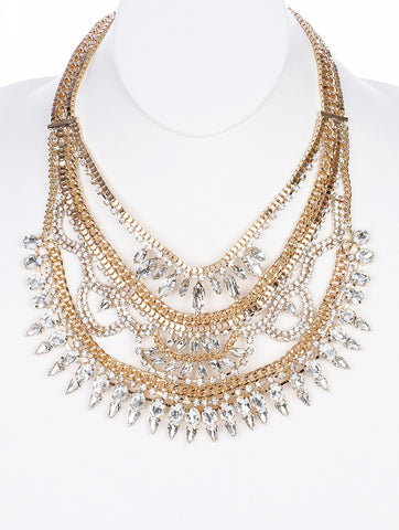 NECKLACE  MMN15331GDCLR - Scarvesnthangs
 - 2