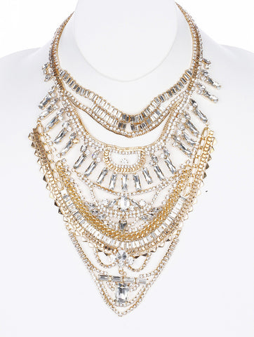 NECKLACE  MMN15334GDCLR - Scarvesnthangs
 - 2