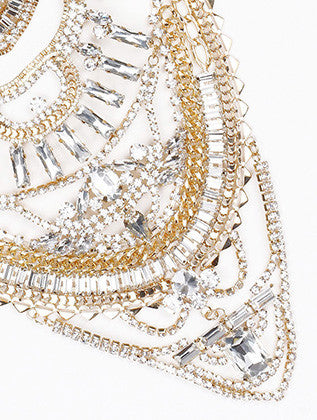 NECKLACE  MMN15334GDCLR - Scarvesnthangs
 - 3