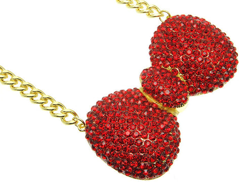 NECKLACE  NHN1059GDRED - Scarvesnthangs
 - 2