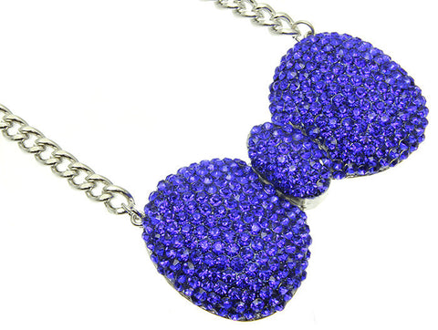 NECKLACE  NHN1059RDBLU - Scarvesnthangs
 - 2