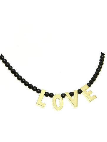 NECKLACE  NHN1100GDBLK - Scarvesnthangs
 - 2